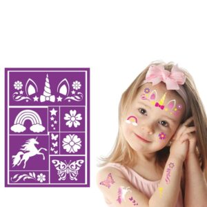 Unicorn schmink stencil