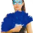 Veren waaier blauw
