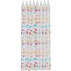 Kaarsjes cozy sprinkles 10 cm (24 stuks)