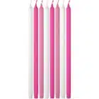 Kaarsjes roze 6 cm (16 stuks)