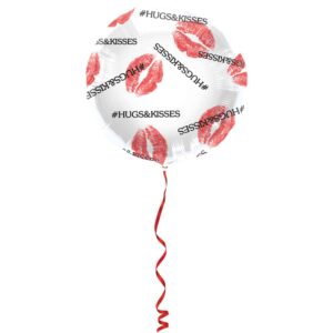 Folieballon Hugs & Kisses - 45 cm