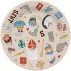 Borden Sint & Pieten ø 18 cm - 8 stuks