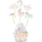 Cupcake decoratie set unicorns & rainbows