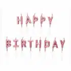 Candle set 'Happy Birthday" Rose gold