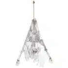 Hangdecoratie Skelet op zijn kop (140 cm)