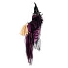 Hangdecoratie Vliegende heks (65 cm)