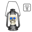 LED skull lantaarn 3 kleuren (26 x 18 cm)