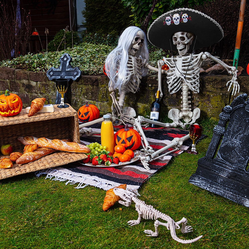 Plastic kelk Skull claw zwart