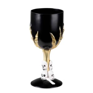 Plastic kelk Skull claw zwart