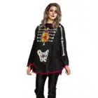 Poncho Day of the dead (één maat)