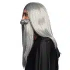 Pruik Magiër met baard Pruik Magiër met baard