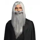 Pruik Magiër met baard Pruik Magiër met baard
