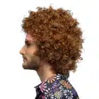 Pruik Hippie groove met haarband Pruik Hippie groove met haarband