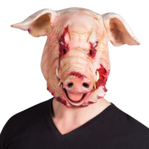 Latex hoofdmasker Bloederig varken Latex hoofdmasker Bloederig varken