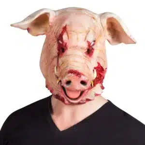 Latex hoofdmasker Bloederig varken Latex hoofdmasker Bloederig varken