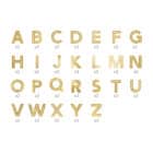 Alfabet glasstickers - goud