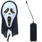 Scream masker met LED verlichting