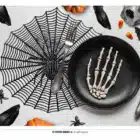 Placemat Halloween Spinnenweb