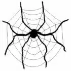 Decoratie spinnenweb met MEGA spin (200 cm)