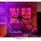 Decoratie spinnenweb met MEGA spin (200 cm)
