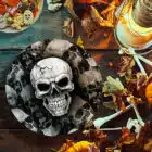 Halloween schaal skulls - 32 x 6 cm
