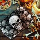 Halloween dienblad Skulls (39 cm)