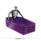 Opblaasbare Halloween doodskist skelet (100 x 35 cm)