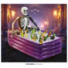 Opblaasbare Halloween doodskist skelet (100 x 35 cm)