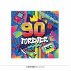 Papieren servetten 90's Forever - 12 stuks