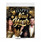 Backdrop Happy New Year 220 x 150 cm