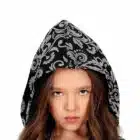 Black hooded witch meisjes hoodie