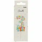 Kaars cozy sprinkles cijfer 3 - 7 cm