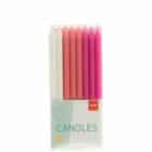 Kaarsjes roze 6 cm (16 stuks)