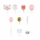 DIY Ballon sculptuur Cat pink - 90 x 140 cm