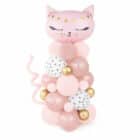 DIY Ballon sculptuur Cat pink - 90 x 140 cm