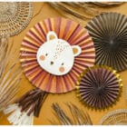 Decoratieve rozetten leeuw - 3 stuks