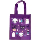 Trick or Treat tas Paars Halloween (23x21 cm)