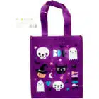 Trick or Treat tas Paars Halloween (23x21 cm)