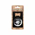 Metal beer opener - 40 jaar