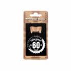 Metal beer opener - 60 jaar