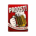 Decoratie bord metaal - Papa