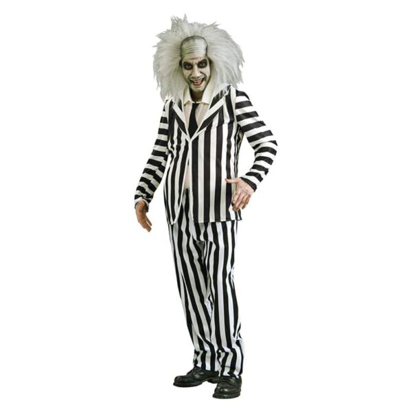 Beetlejuice zwart wit streep