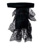 Zwart kanten Jabot