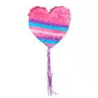 Trekpiñata hart roze (37 x 36 x 7,5 cm)