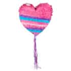 Trekpiñata hart roze (37 x 36 x 7,5 cm)