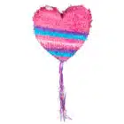 Trekpiñata hart roze (37 x 36 x 7,5 cm)