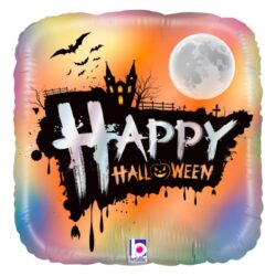 Folieballon happy Halloween holographic - 45 cm