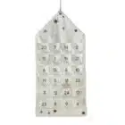 Adventskalender met houten ster - 68,8 cm x 32,9 cm