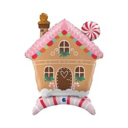 Staande folieballon gingerbread house - 76 cm