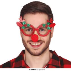 Partybril kerst rendier Partybril kerst rendier